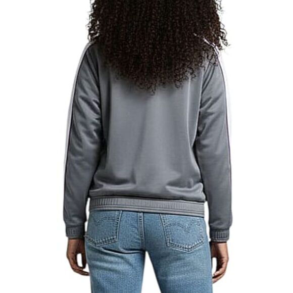 VTG 90s Y2K Puma Track Jacket Windbreaker Full Zip Gray White Purple 62200 Sz M - Picture 3 of 13